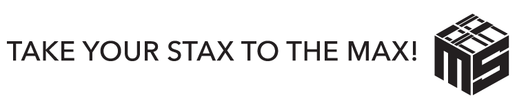 Max Stax Logo Cube Text